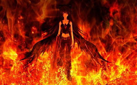 Wallpaper Anime Girls Touhou Fire Reiuji Utsuho Wildfire Flame Screenshot Geological