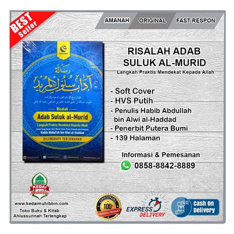 Jual Risalah Adab Suluk Al Murid Dilengkapi Terjemahnya 100