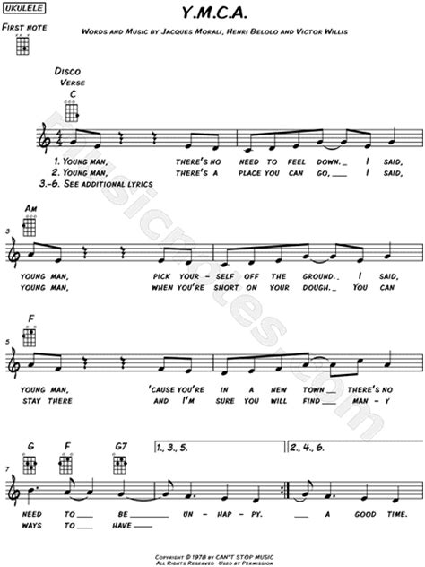 Songtext auf english und deutsch, video und infos zu dieses hit, das immer beliebt auf dem oktoberfest ist. Village People "Y.M.C.A." Sheet Music (Leadsheet) in C Major - Download & Print - SKU: MN0128627