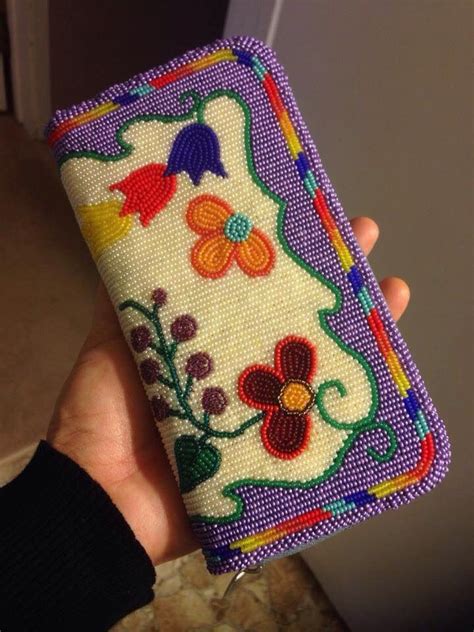 Native American Coin Purse Beaded By Bead Work Native American