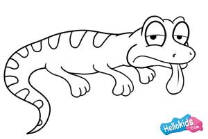 How to draw a lizard. How to draw how to draw a lizard - Hellokids.com
