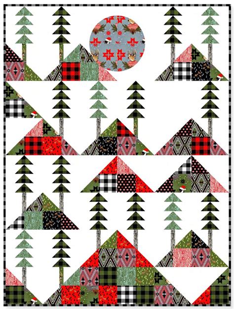 Pattern By Charisma Horton Mountain Lodge Quilt 54 X Etsy
