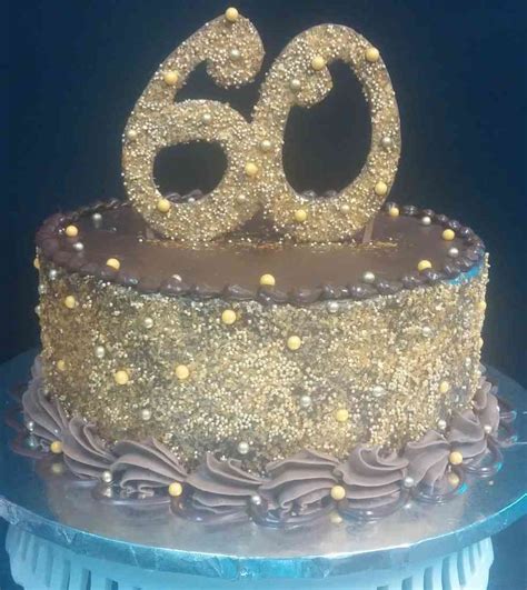 Gold 60th Birthday Cake Le Bakery Sensual