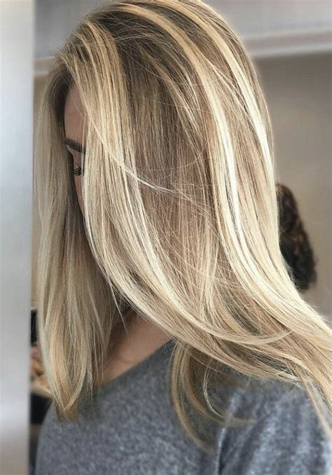 Blonde Balayage Highlights Mode Kapsels Blond Haar Highlights Haar