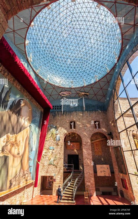 Interior Of The Famous Salvador Dali Museum In Figueres In Catalonia