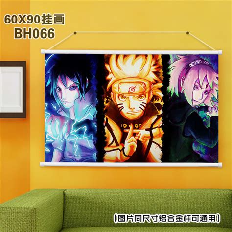 Japanese Cartoon Painting Naruto Anime Poster Fancy Wall Scrolls