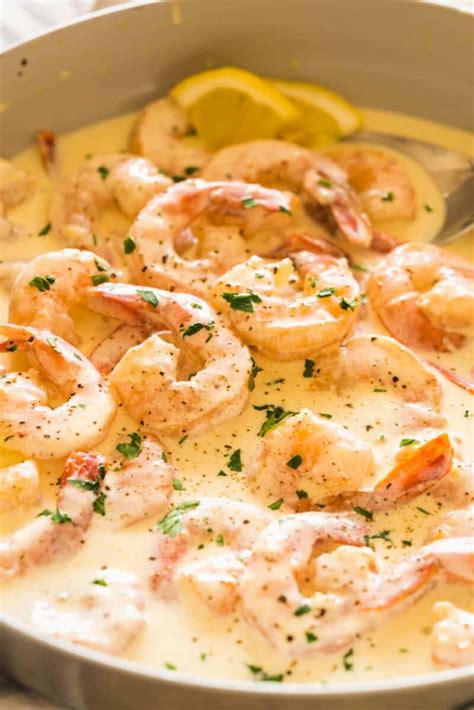 Easy Creamy Garlic Shrimp Recipe Little Sunny Kitchen