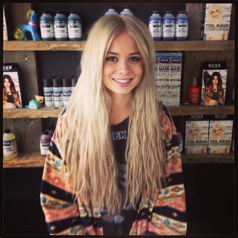 hair by loren miles for bleach london swedish blonde long hair styles hair makeup