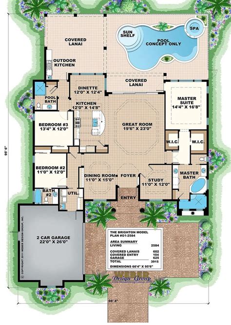 Building features and amenities shown herein are developer's conceptual renderings and are subject to change. West Indies House Plan: Contemporary Island Style Beach ...