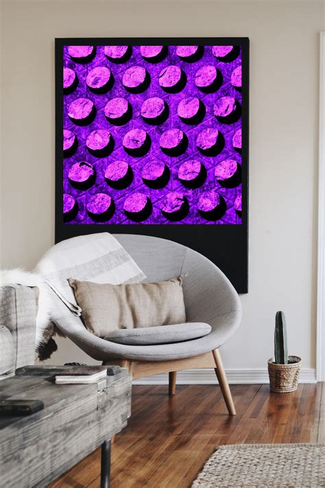 Purple Minimalistic Wall Art Digital Download Print Modern Etsy