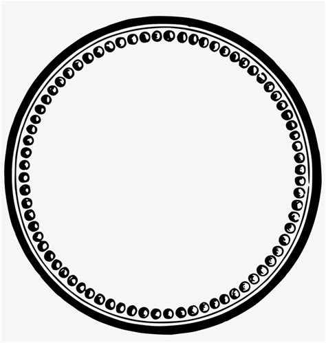 Border Circle Circle Clipart Black And White Png Image