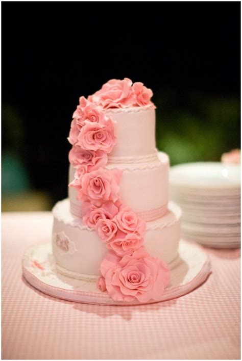 27 pretty pink wedding cakes we adore