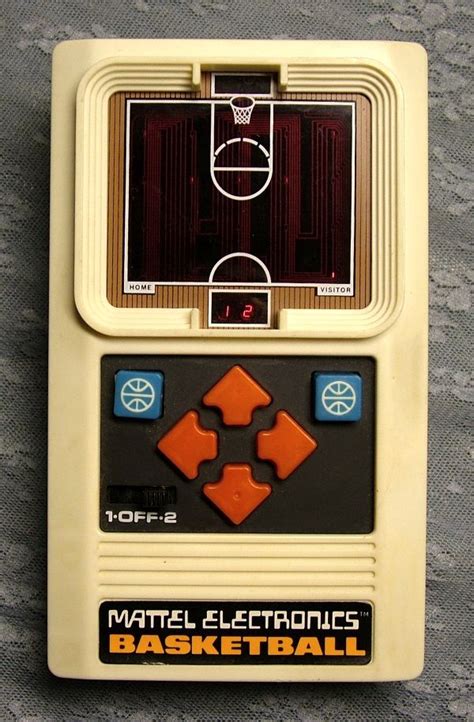 1970s Mattel Electonics Basketball Game Nostalgic Toys Childhood