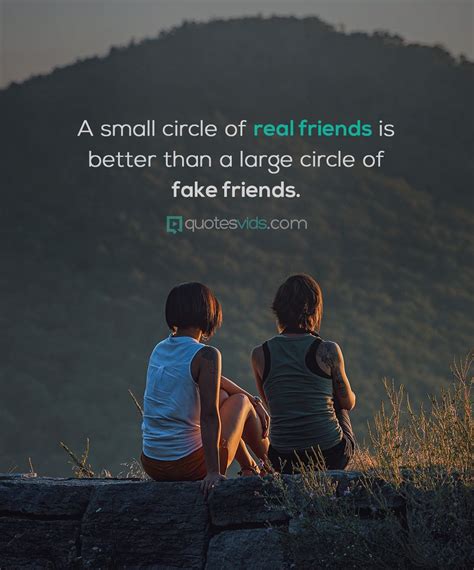 A Small Circle Of Real Friends Is Better Than A Large Circle Of Fake Friends Life Quotes Deep