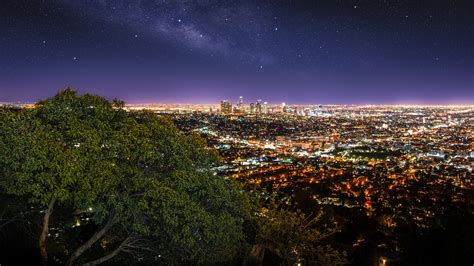 Los Angeles City Wallpaper 4k Cityscape City Lights