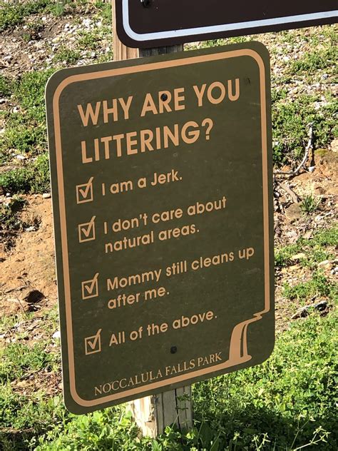 This Passive Aggressive Anti Littering Sign At My Local Park Rfunnysigns