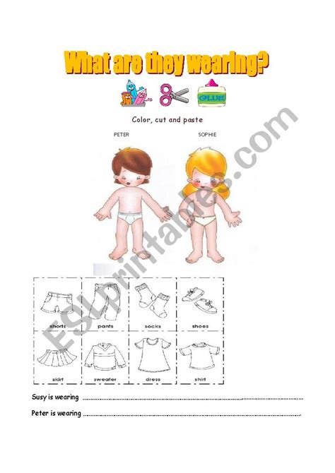 What Are They Wearing Esl Worksheet By Adelayda