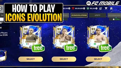 How To Get Free Ovr Cannavaro Lampard Rivaldo Icon Evolution Guide In Fc Mobile Youtube