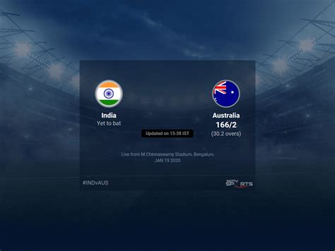 India Vs Australia Live Score Over 3rd Odi Odi 26 30 Updates Cricket News