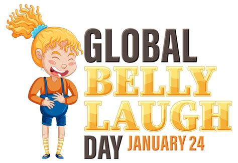 Free Vector Global Belly Laugh Day Banner Design