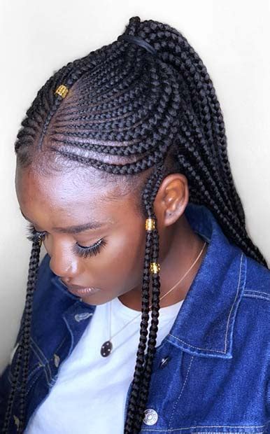 43 Cool Ways To Wear Feed In Cornrows Page 4 Of 4 Stayglam