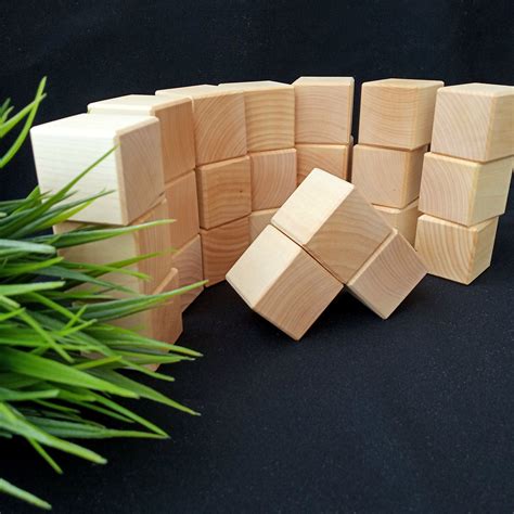 Wooden Natural Blocks For Kids Big Set Of 24 Pcs Stacking Etsy