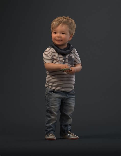 00022pepijn006 Cute Toddler Boy 3d Model 3d Model Cgtrader