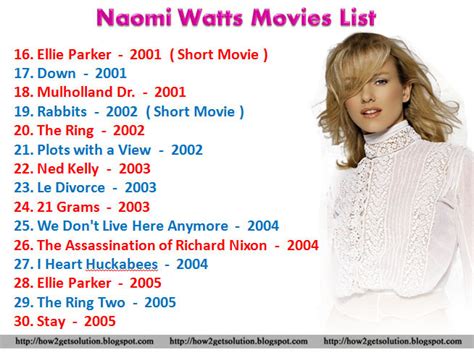 Happy Birthday Photo Naomi Watts Movies Watch Naomi Watts Filmography