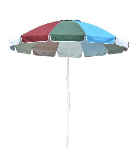 Yescom 7ft Rainbow Beach Umbrella Sunshade With Tilt Sand Anchor Uv