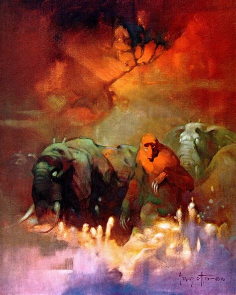 The Vics Picks Downward To The Earth By Frank Frazetta