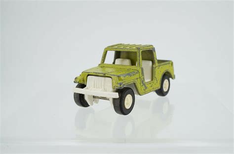 1969 Vintage Tootsietoy 4 Green Jeep Toy Diecast Car Etsy
