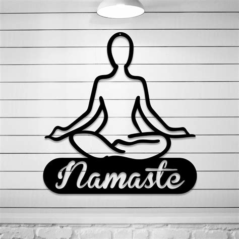 Namaste Metal Wall Artdecor Yoga Wall Art Metal Wall Art Metal