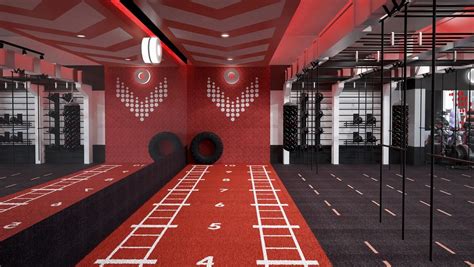 Gym Designers Zynk Complete Dramatic Red Health Club For Londons