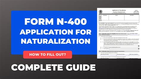 Form N 400 2022 Application For Naturalization How To Fill Out
