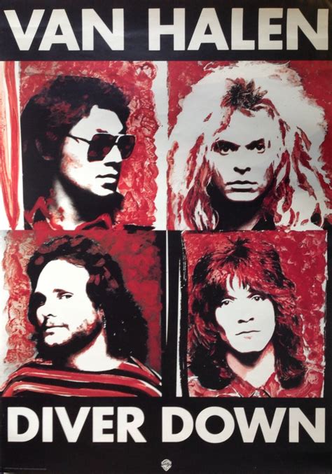 Van Halen Diver Down 1982 Promo Poster Tinnitist