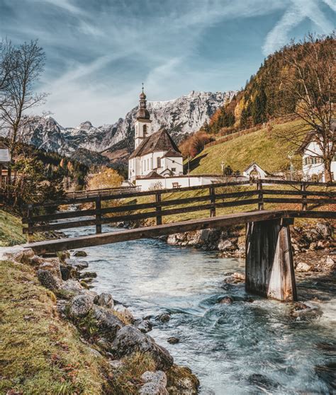 Free Images Ramsau Sankt Sebastian Berchtesgaden Alpine Mountains