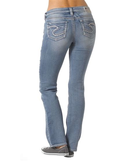 Silver Jeans Co Light Indigo Aiko Slim Bootcut Jeans Women Jeans Bootcut Jeans Low Rise