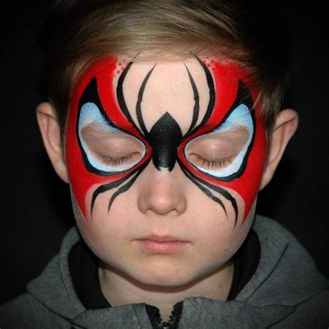 A Very Cool Spiderman Face Paint Design — Step By Step By Annabel