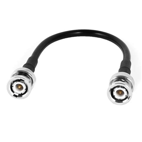 Uxcell Bnc Male To Male Connector Pigtail Rg58 Coaxial