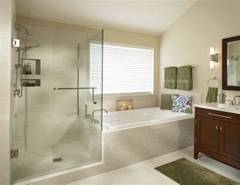 Sumptuous tub enclosures in Bathroom Transitional with ...