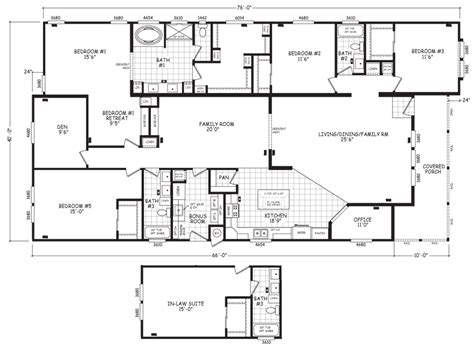 6 Bedroom Triple Wide Mobile Home Floor Plans