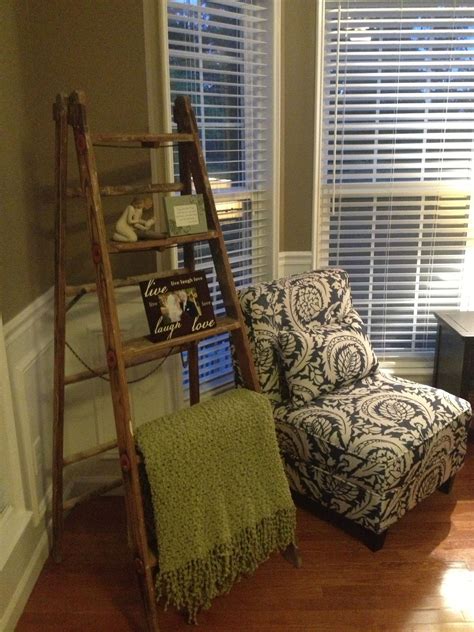 repurposed ladder love the way this turned out repurposed ladders repurposed home decor