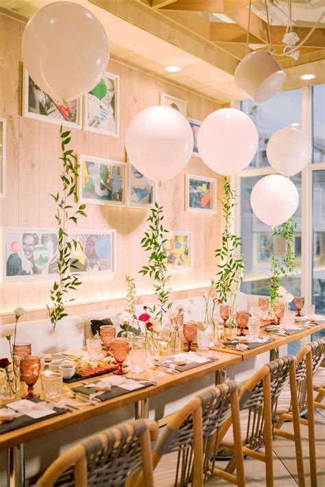 The rustic table settings at this Romantic Chic Birthday Party are so