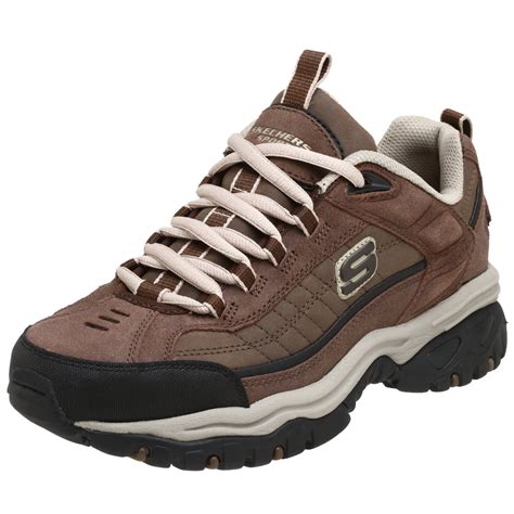 Skechers Mens Energy Downforce Lace Up Brown Sneakers Shoes ~ Sneakers