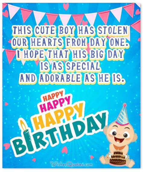 Wonderful Birthday Wishes For A Baby Boy By Wishesquotes