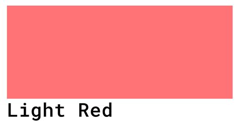 Light Red Color Codes The Hex Rgb And Cmyk Values That You Need