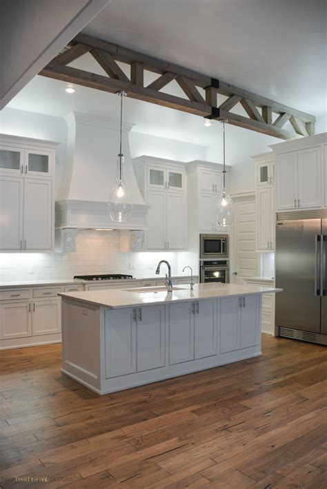 Pendant kitchen lighting fixtures are ornamental fixtures. Simple White Kitchen Home Tour