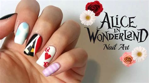 Alice In Wonderland Nail Art Movie Nail Art Youtube