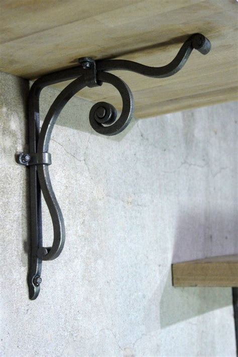 Gorgeous And Elegant Hand Forged Wrought Iron Shelf Bracket That Will
