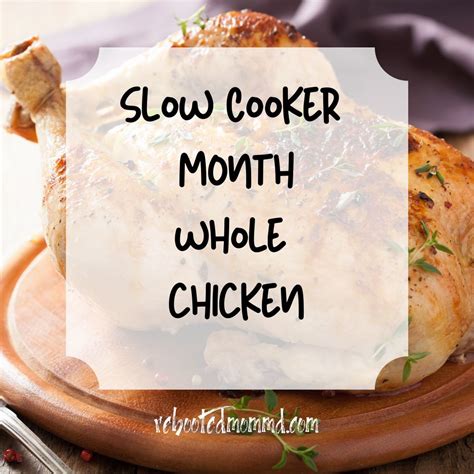Don't be intimidated—making a whole chicken is easier than it seems with these delicious recipes. What Can You Do with a Whole Chicken and A Slow Cooker? A ...
